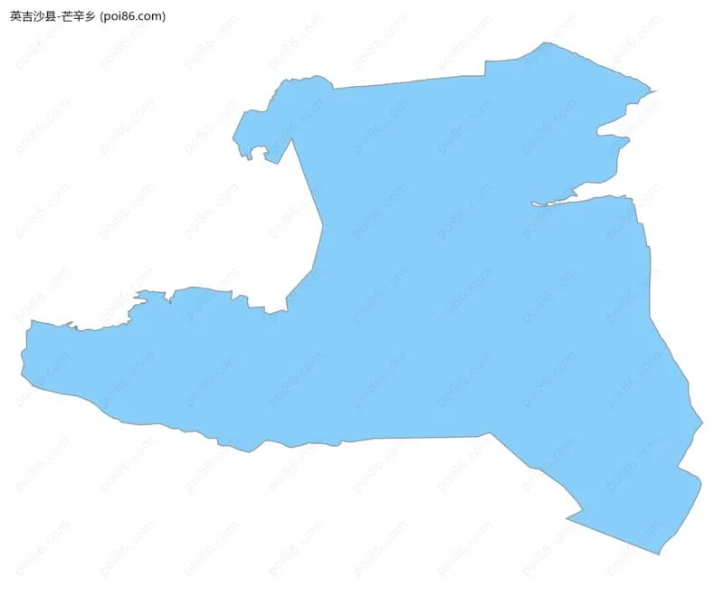 芒辛乡边界地图