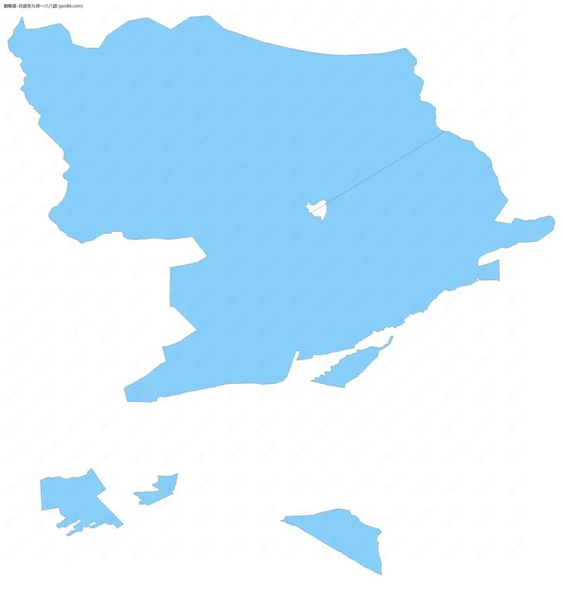 兵团农九师一六八团边界地图