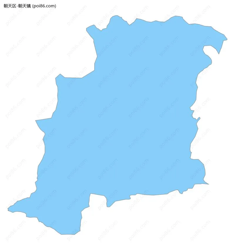 朝天镇边界地图