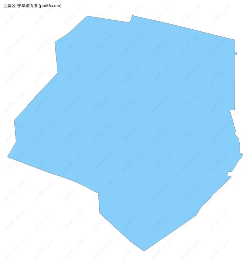 宁华路街道边界地图