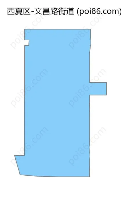 文昌路街道边界地图