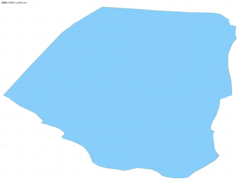 大库伦乡边界地图