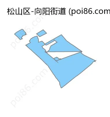 向阳街道边界地图