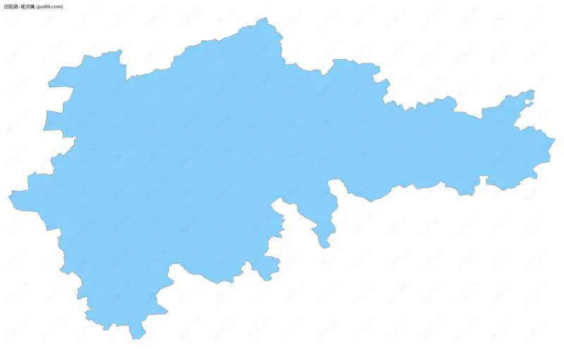 坡洪镇边界地图