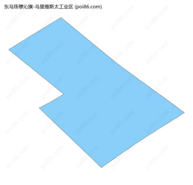 乌里雅斯太工业区边界地图