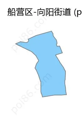 向阳街道边界地图