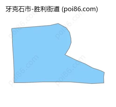 胜利街道边界地图