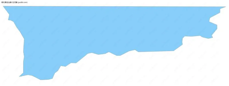 甘河镇边界地图