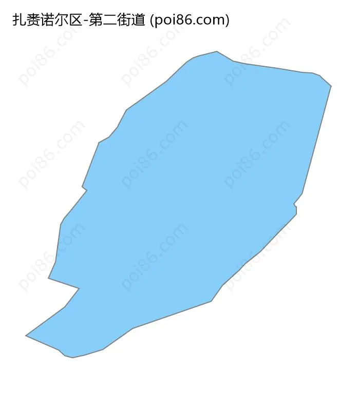 第二街道边界地图