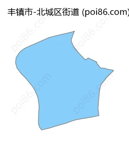 北城区街道边界地图