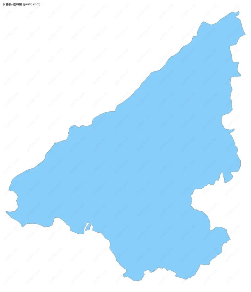 莲峰镇边界地图
