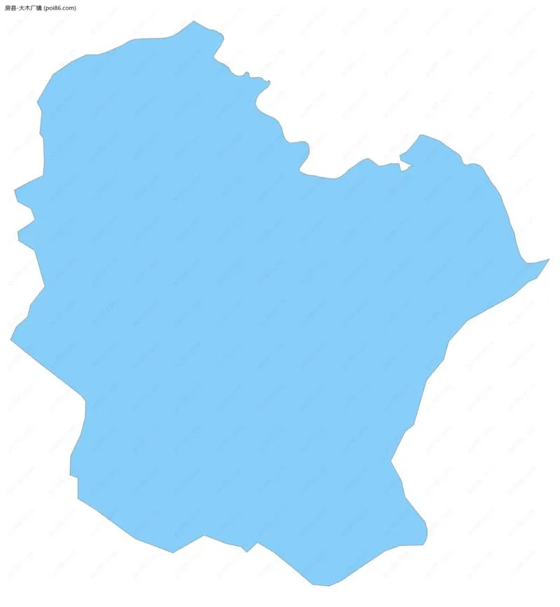 大木厂镇边界地图