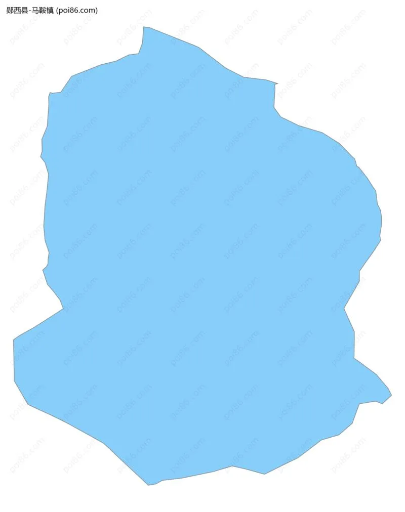 马鞍镇边界地图