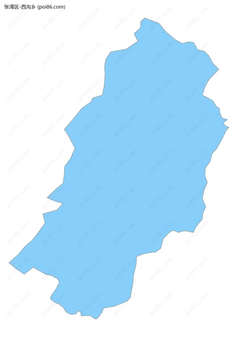 西沟乡边界地图