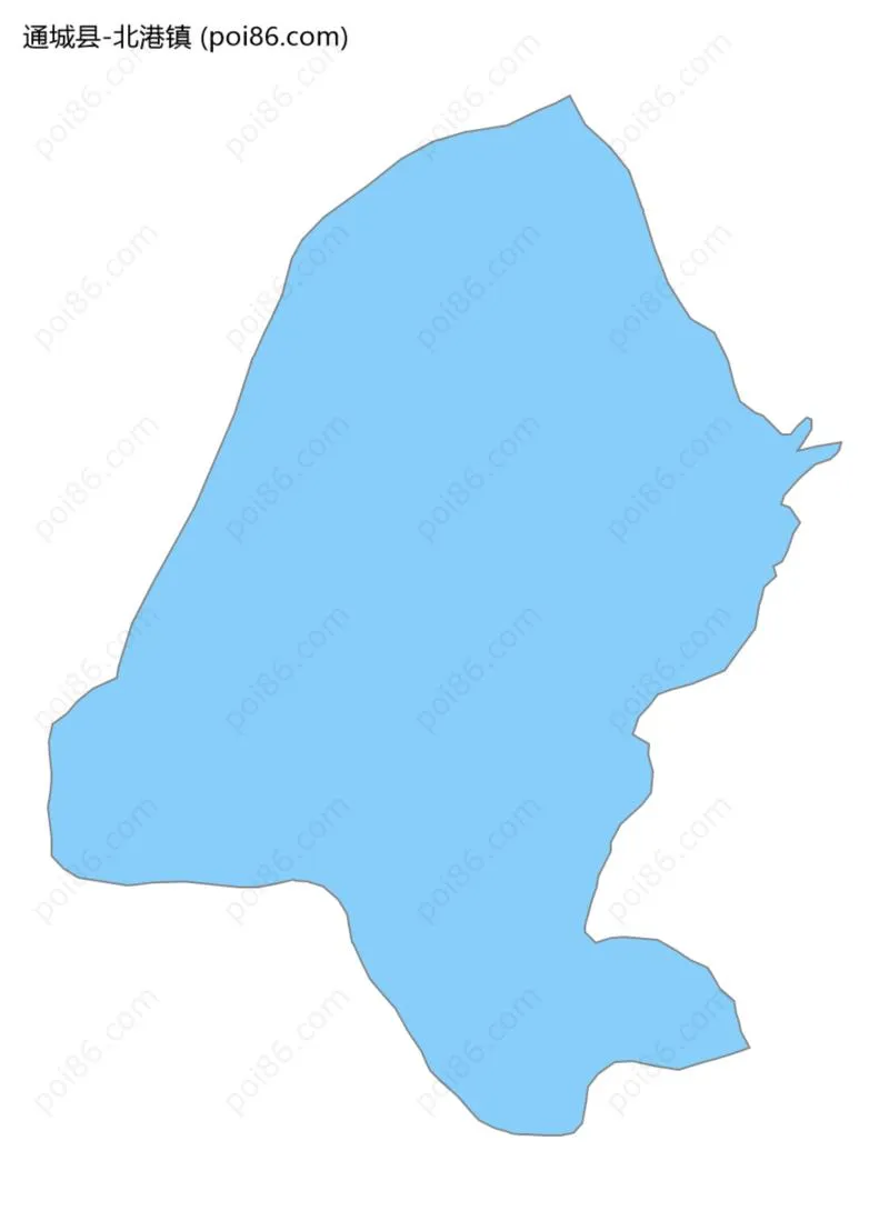 北港镇边界地图