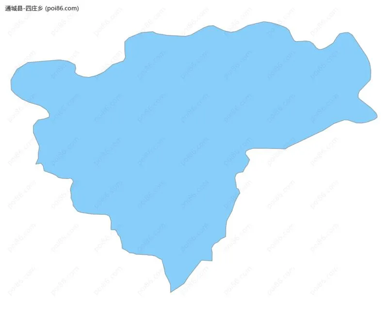 四庄乡边界地图