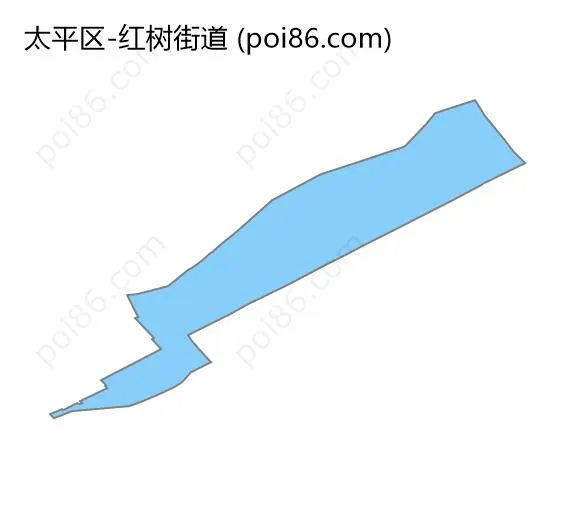 红树街道边界地图