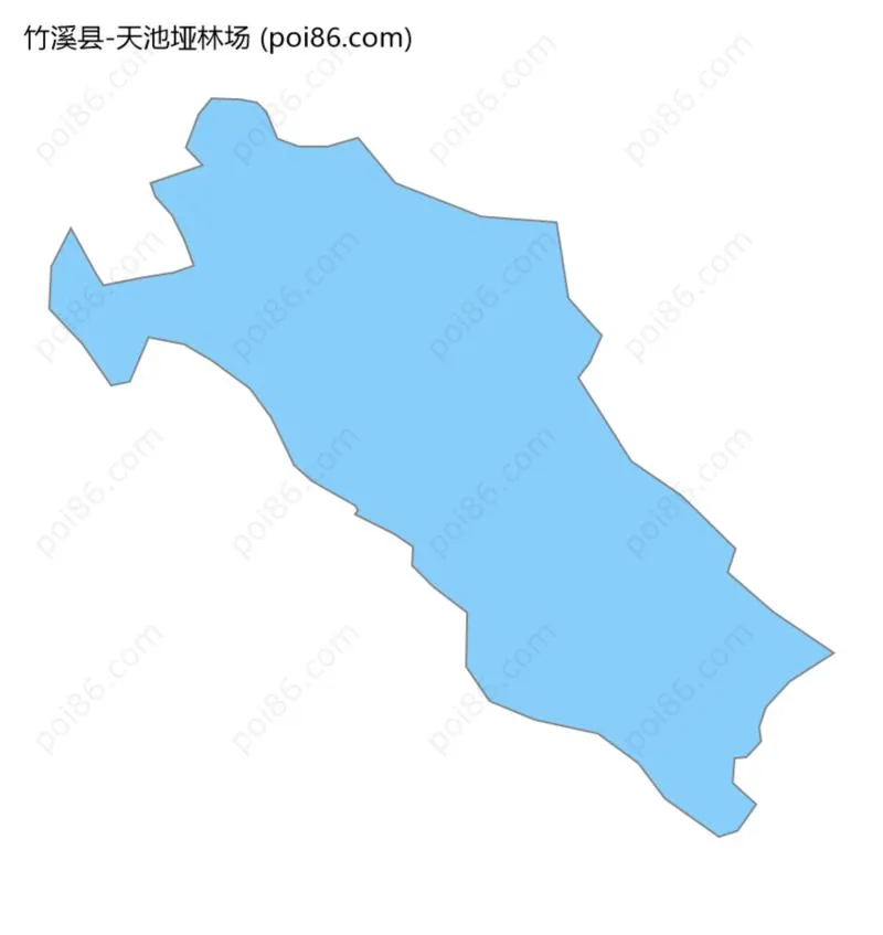 天池垭林场边界地图