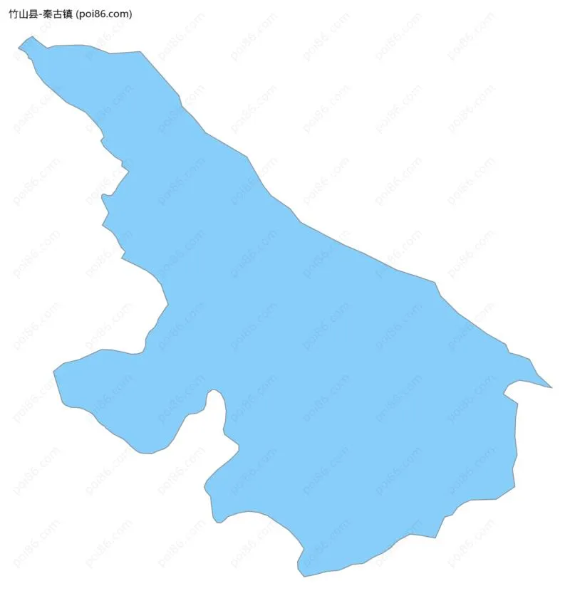 秦古镇边界地图