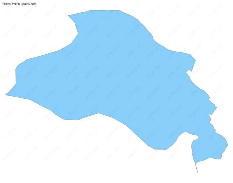 竹坪乡边界地图