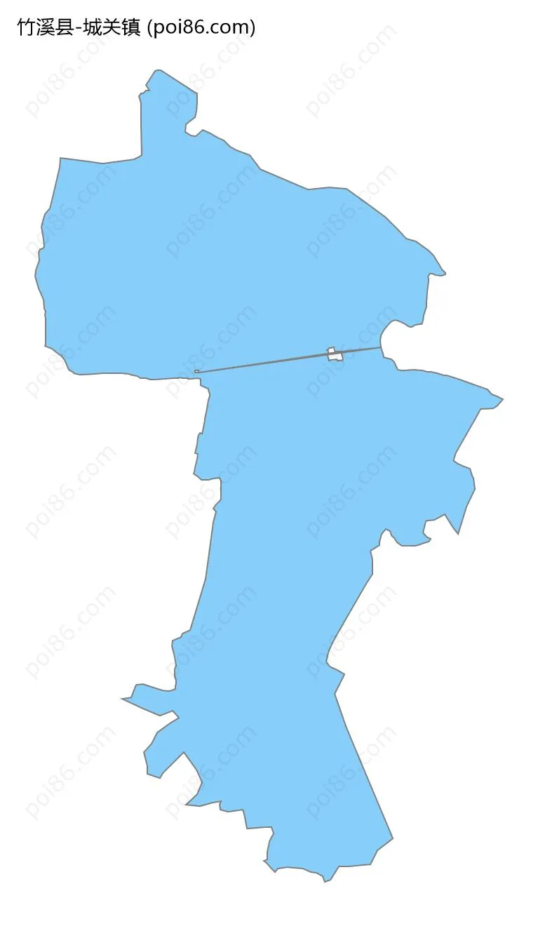 城关镇边界地图