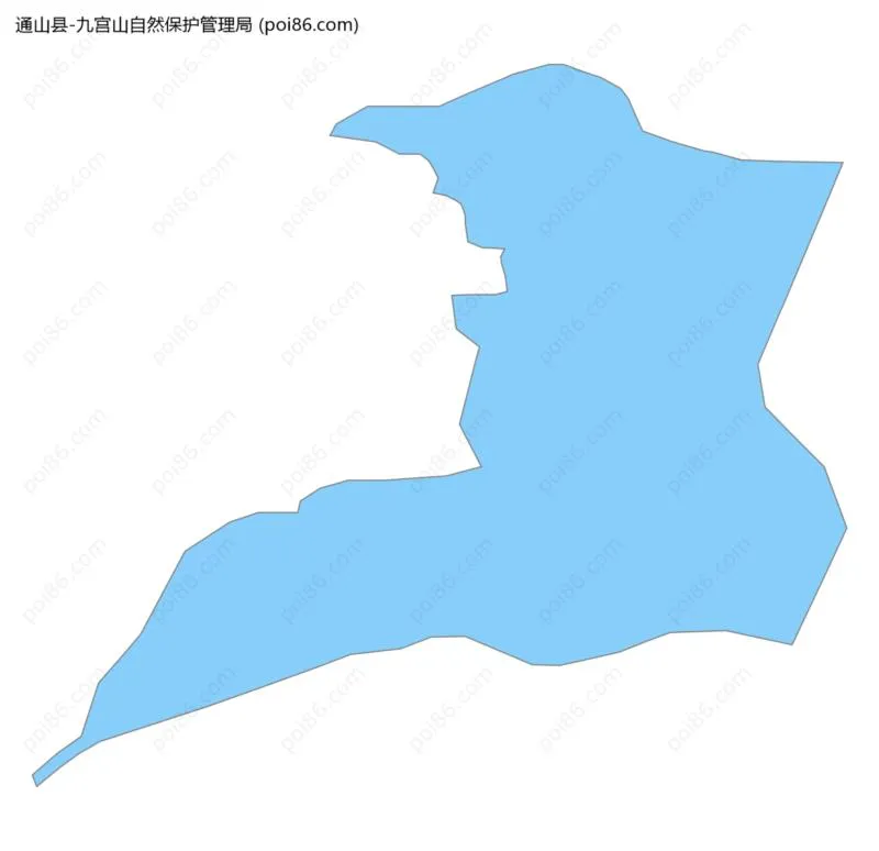 九宫山自然保护管理局边界地图