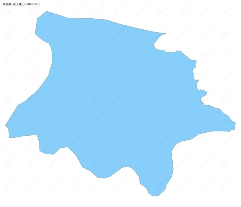 店子镇边界地图