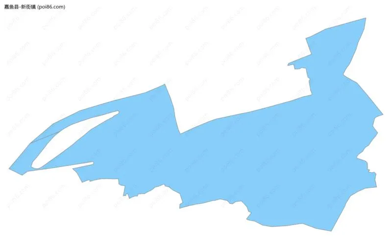 新街镇边界地图