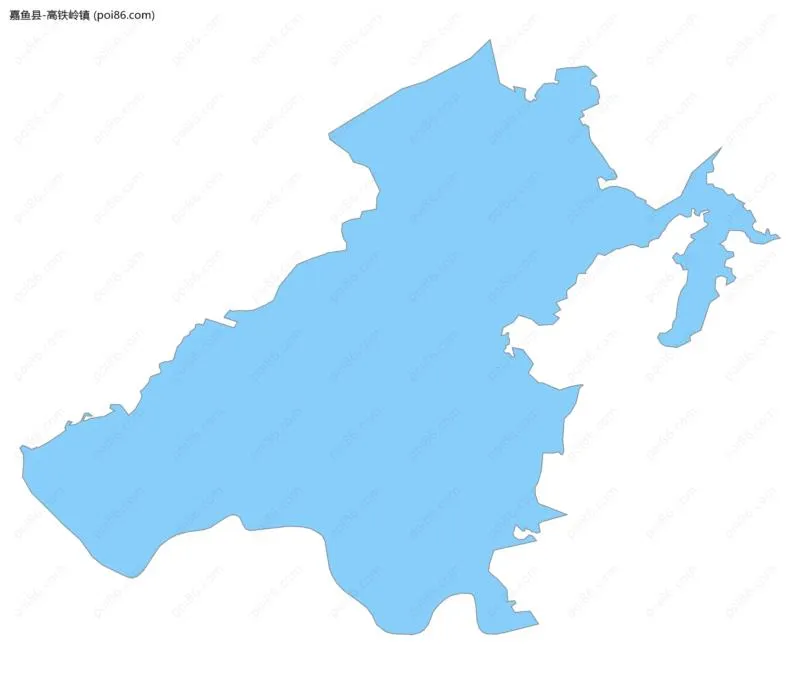 高铁岭镇边界地图