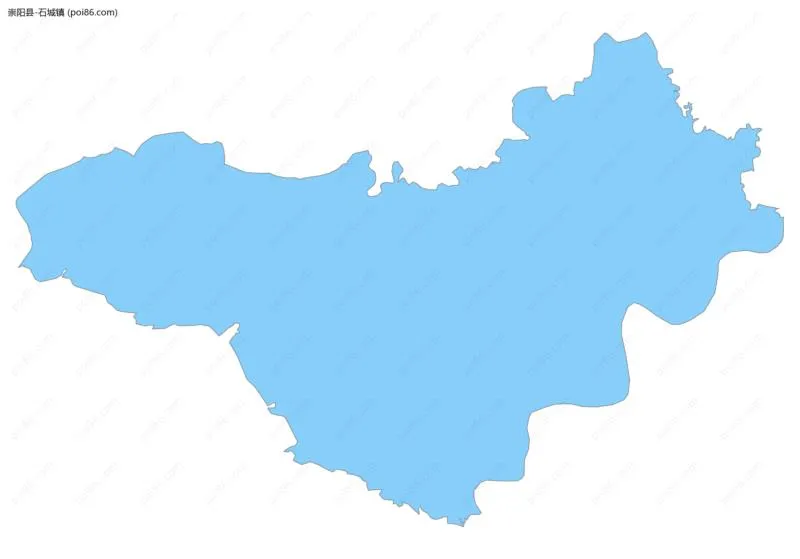 石城镇边界地图