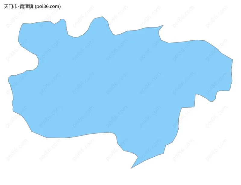 黄潭镇边界地图