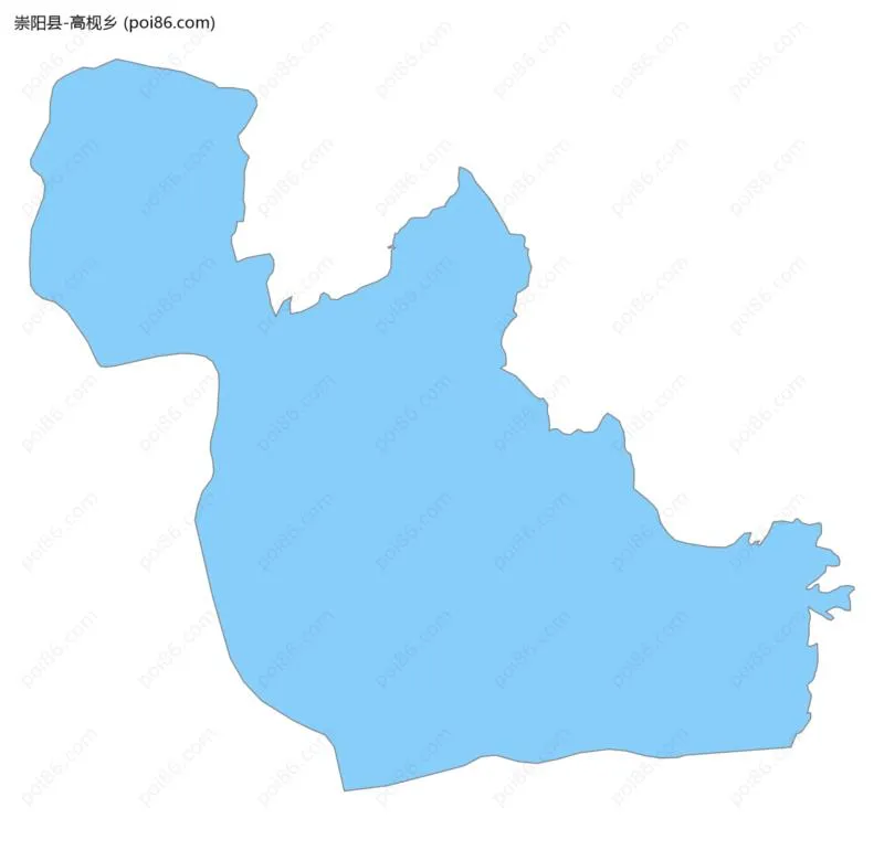 高枧乡边界地图