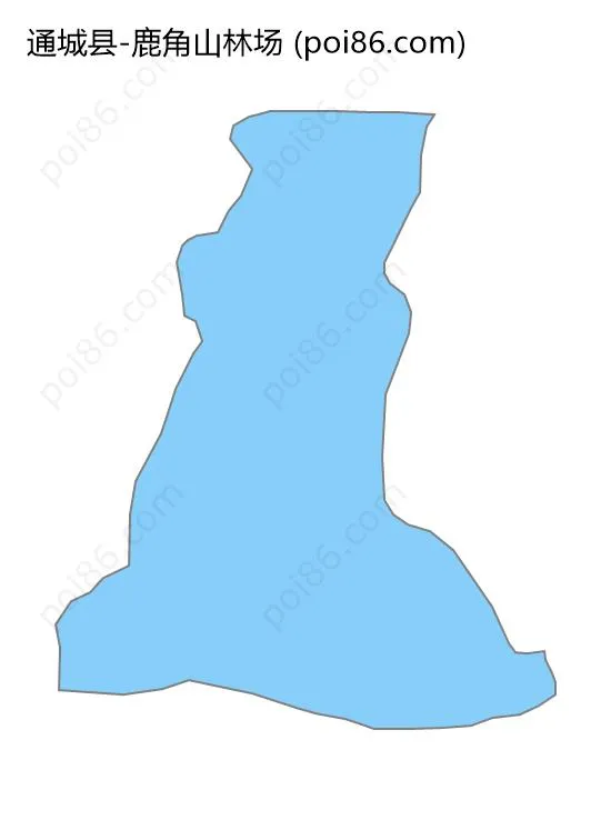 鹿角山林场边界地图