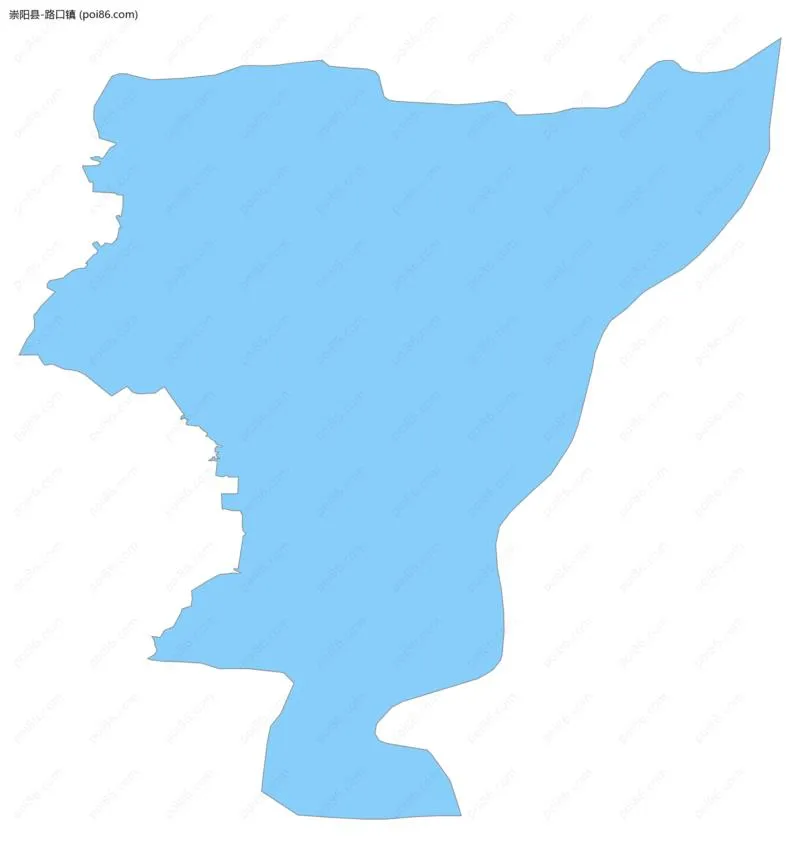 路口镇边界地图