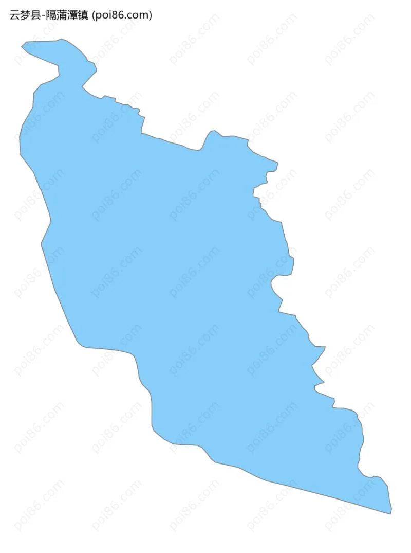 隔蒲潭镇边界地图