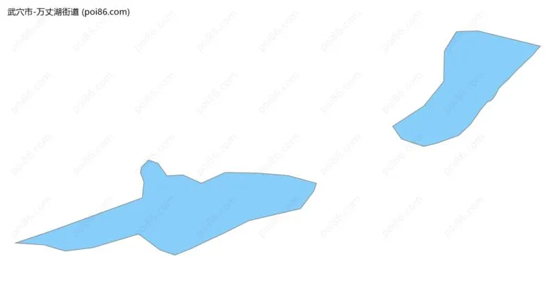 万丈湖街道边界地图