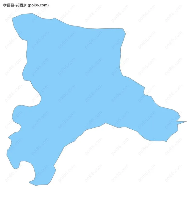 花西乡边界地图