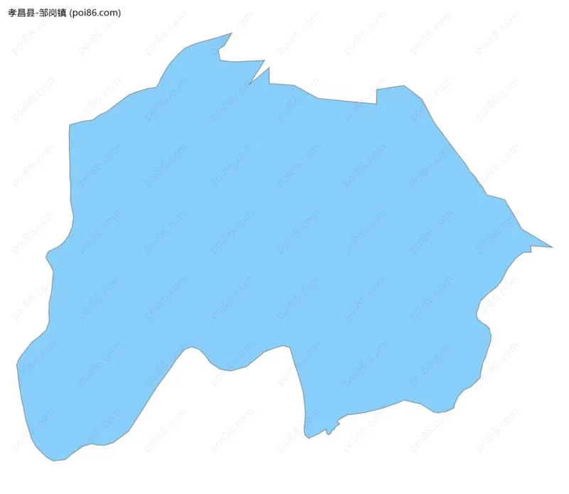 邹岗镇边界地图