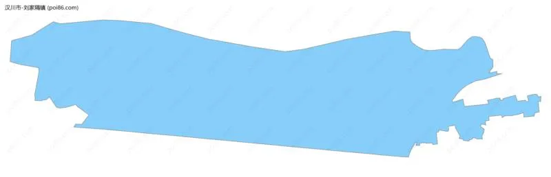 刘家隔镇边界地图