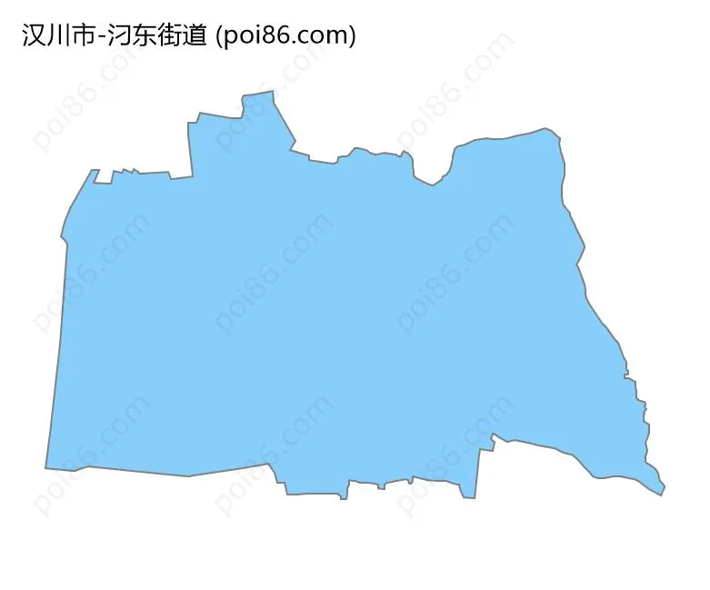 汈东街道边界地图