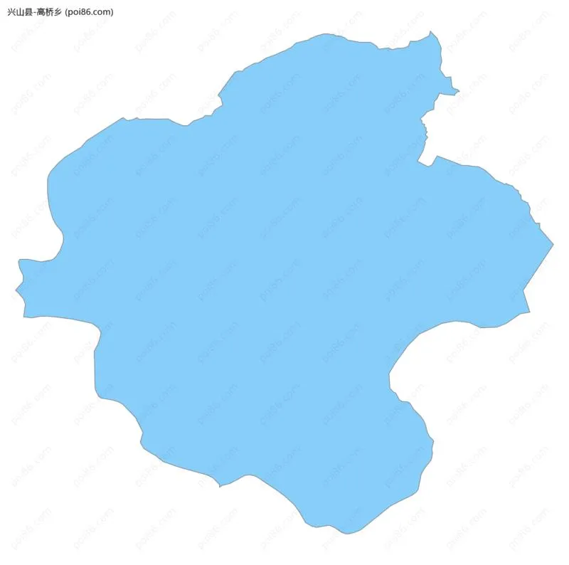 高桥乡边界地图