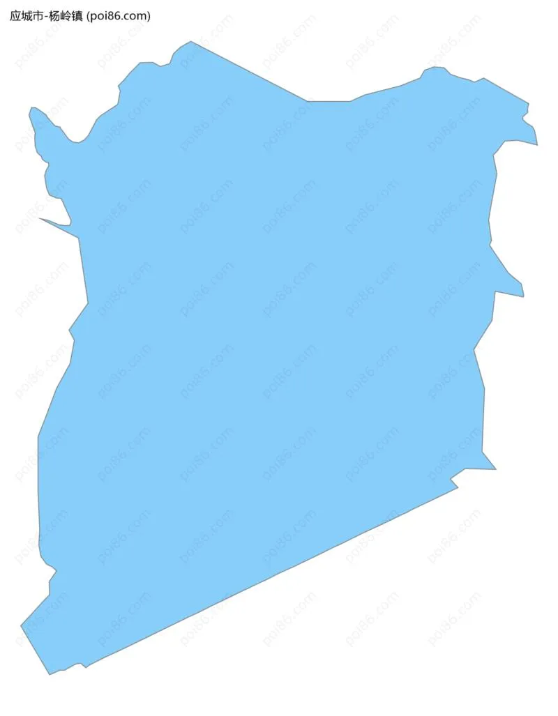 杨岭镇边界地图