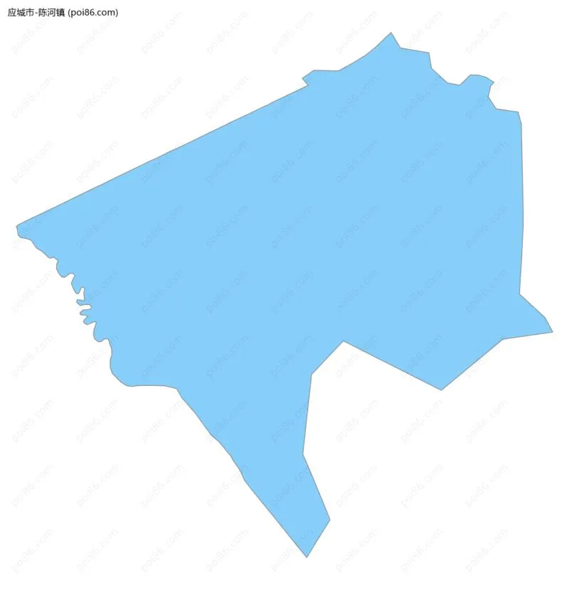 陈河镇边界地图