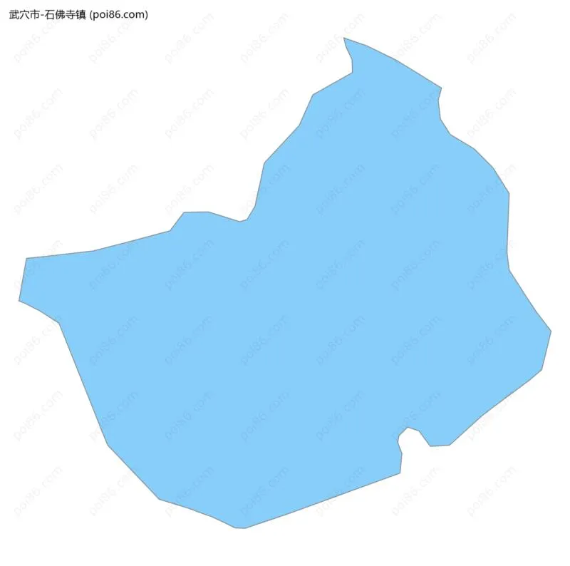 石佛寺镇边界地图