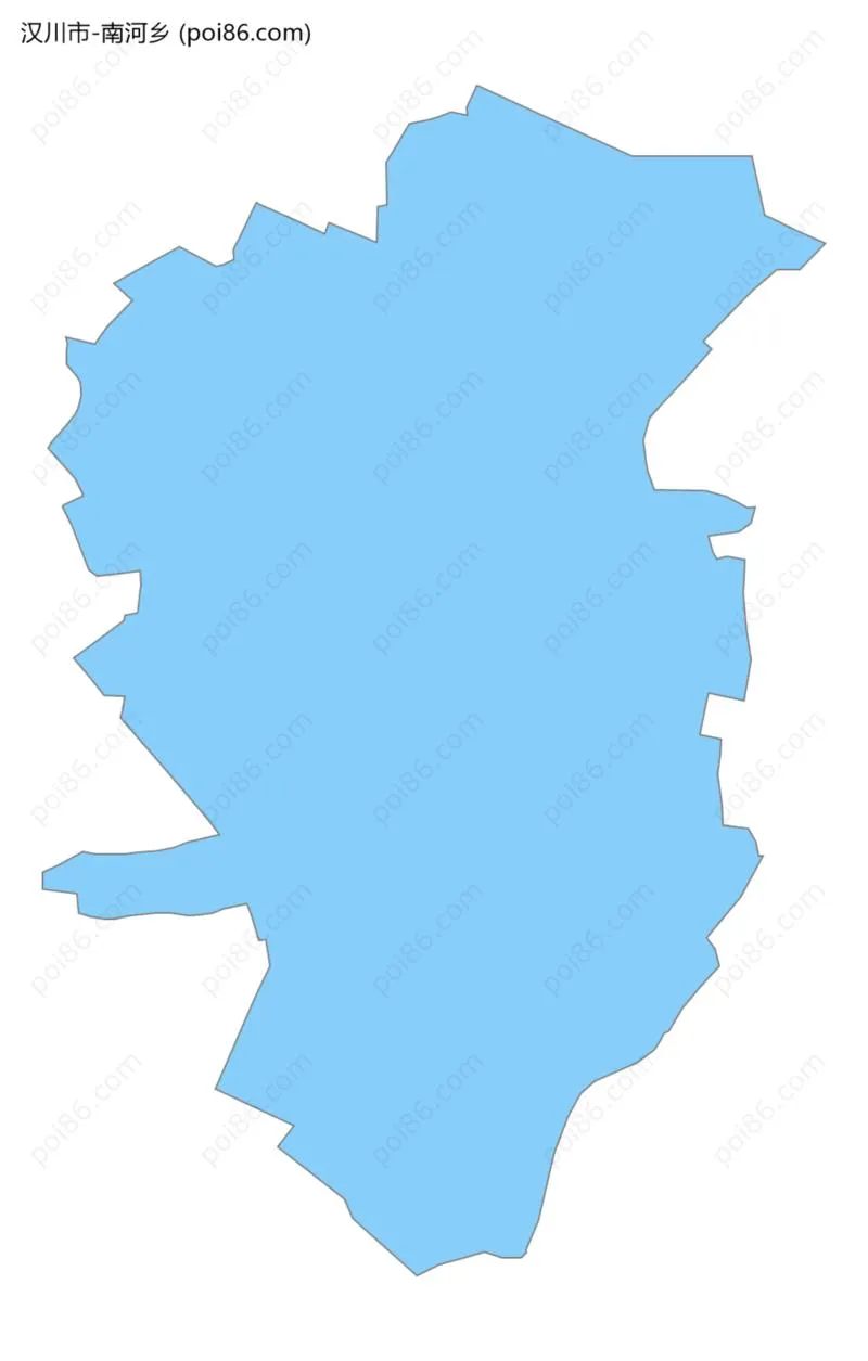 南河乡边界地图