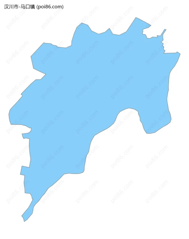 马口镇边界地图