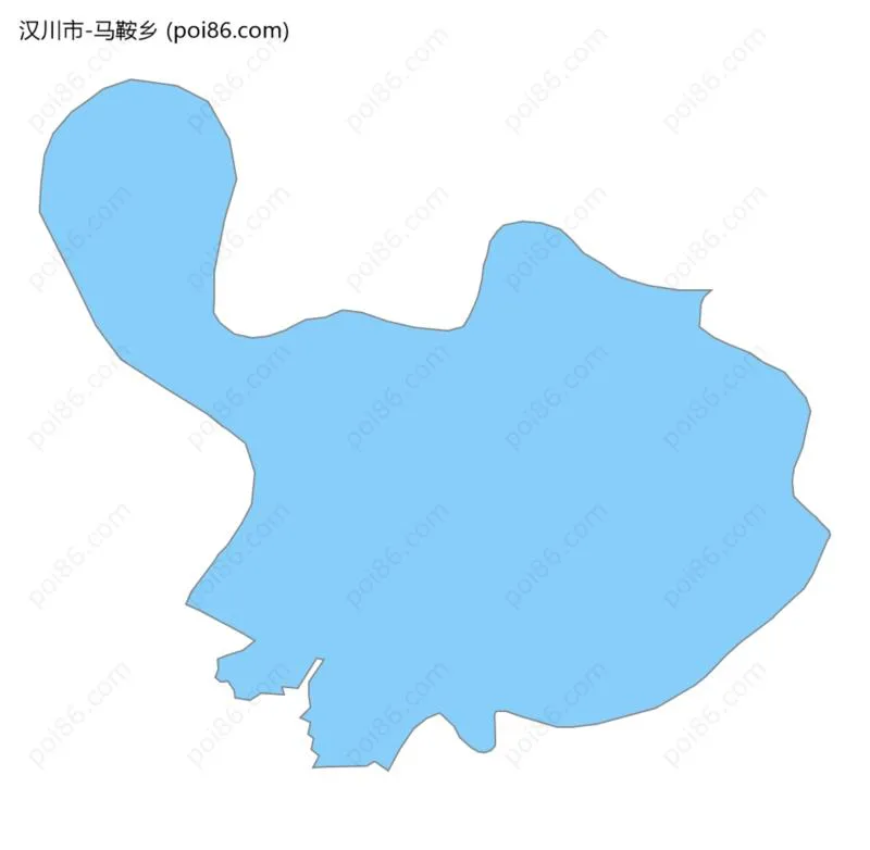 马鞍乡边界地图