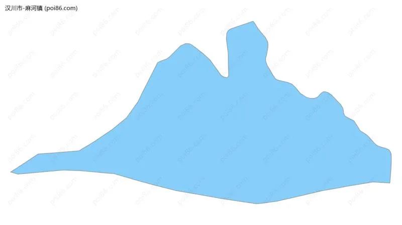 麻河镇边界地图