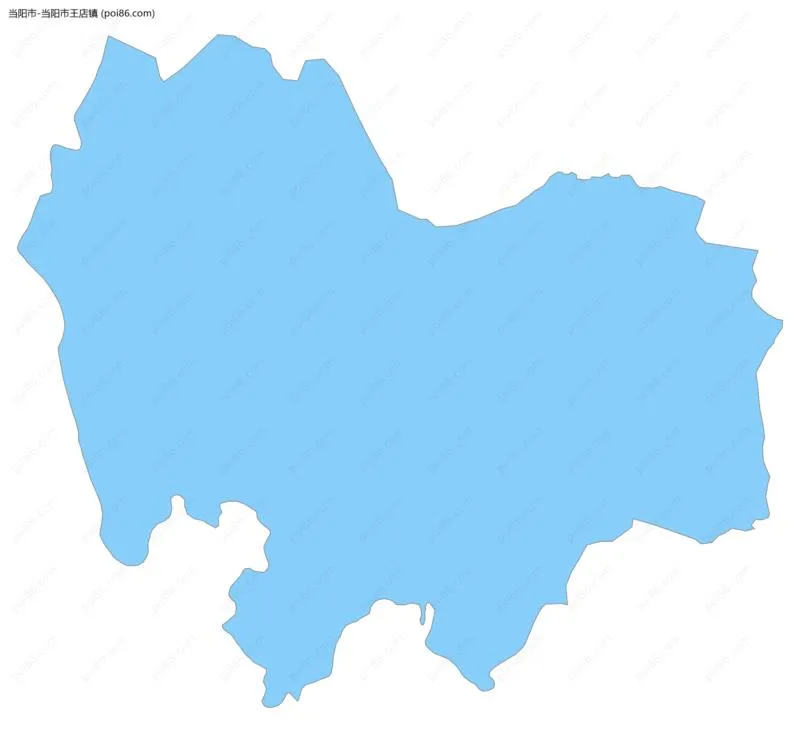 当阳市王店镇边界地图