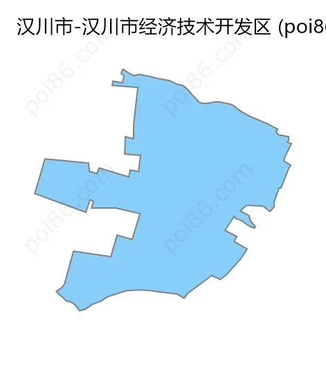 汉川市经济技术开发区边界地图